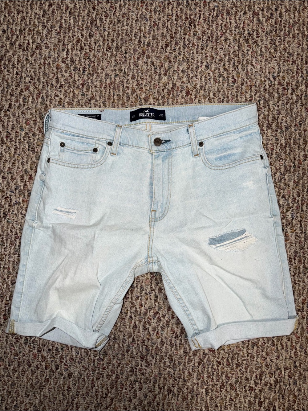 Denim Shorts Light Wash - Hollister